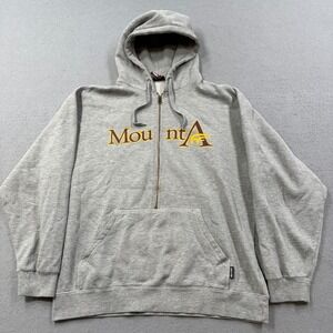 Mount Allison University Hoodie Men's XL Gray Half Zip Hotline Fleece Collegiate